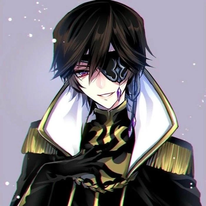 Lelouch Lamperouge anime portrait profile picture dark background
