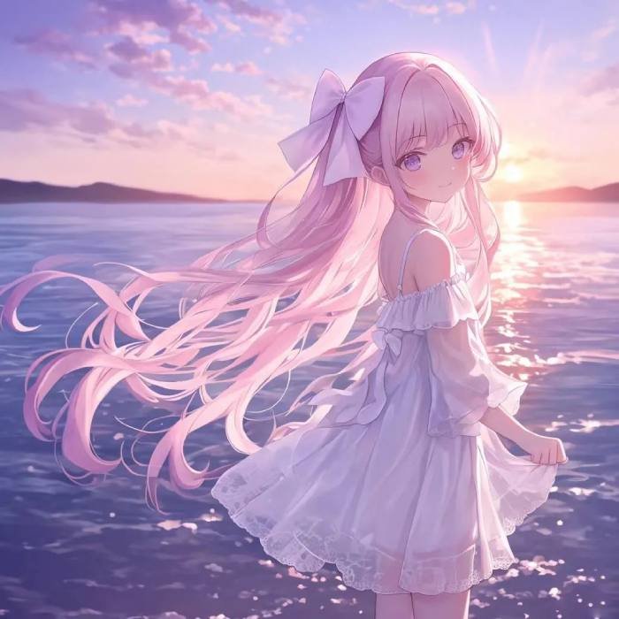 adorable illustrated avatar cute pink pfp