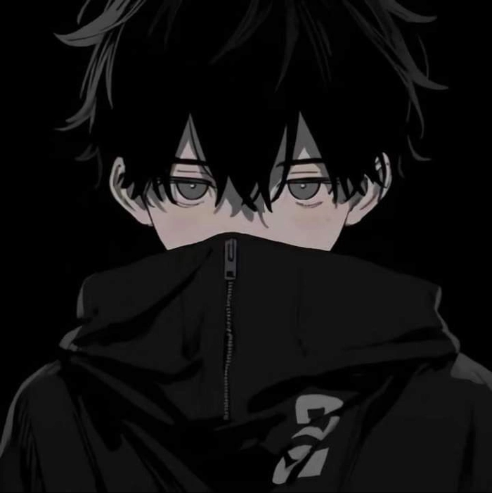 aesthetic anime boy pfp mask