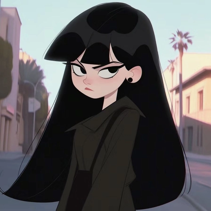 aesthetic black and white anime pfp