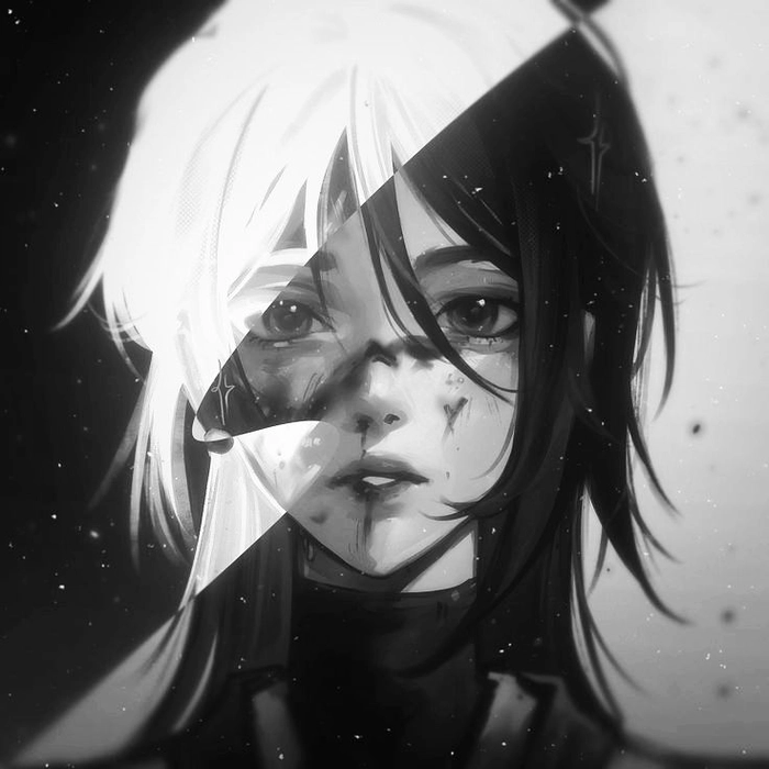 aesthetic black discord anime pfp