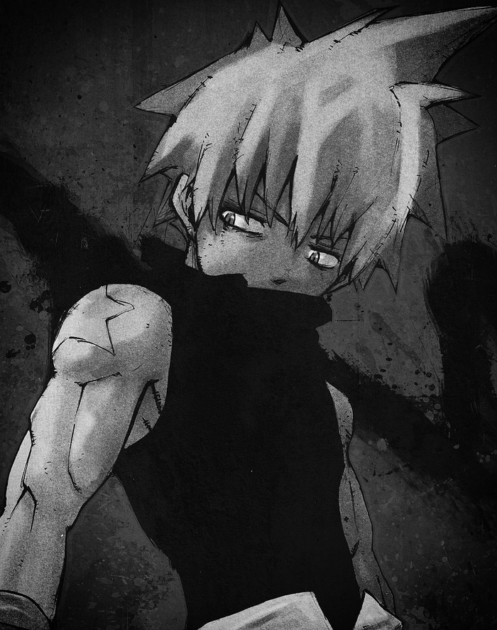 aesthetic black star soul eater pfp