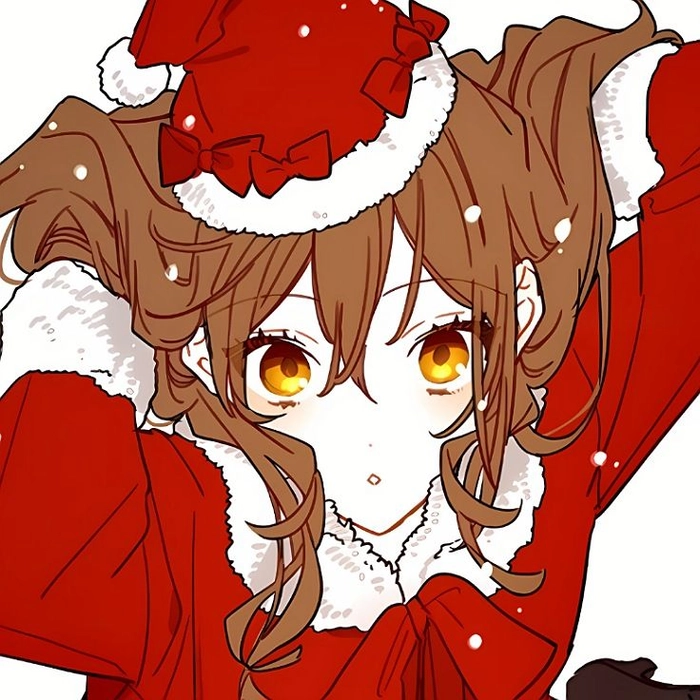 aesthetic christmas anime pfp