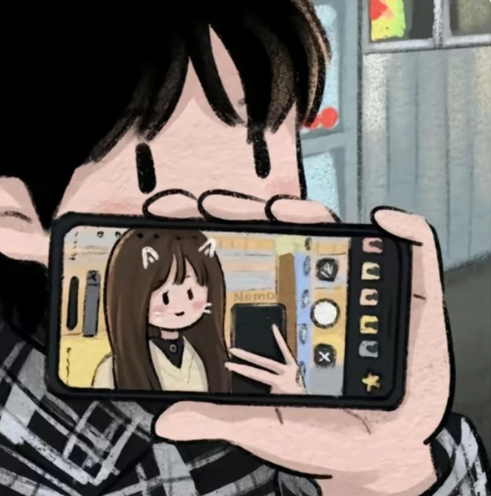 aesthetic couple matching pfp for instagram girl