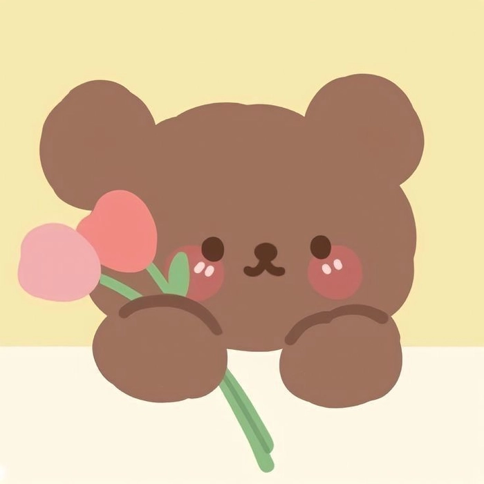 aesthetic cute bear pfp