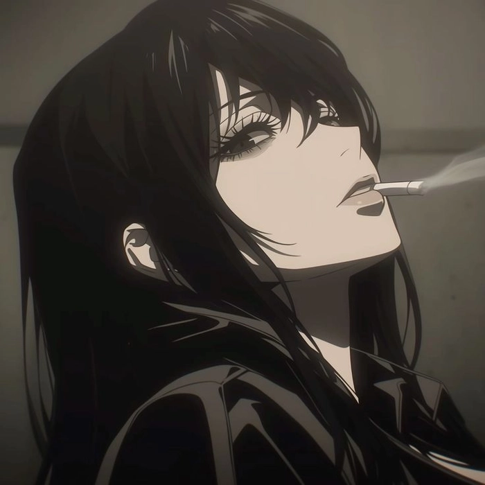 aesthetic dark pfp anime