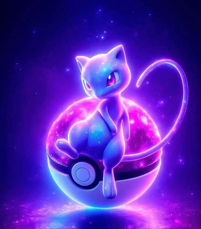 aesthetic mewtwo pfp