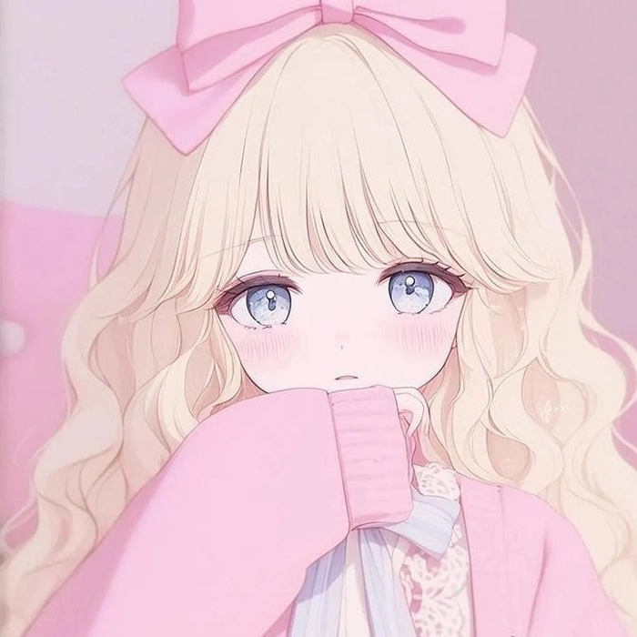aesthetic pink coquette pfp