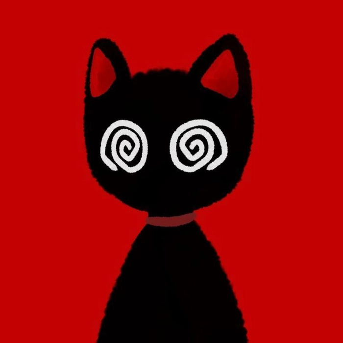 aesthetic red cat pfp