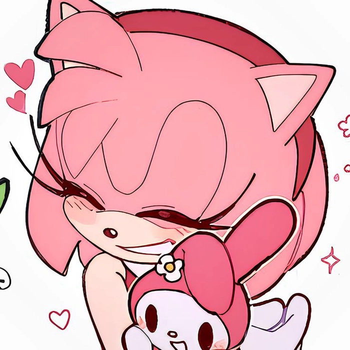 amy rose fanart pfp