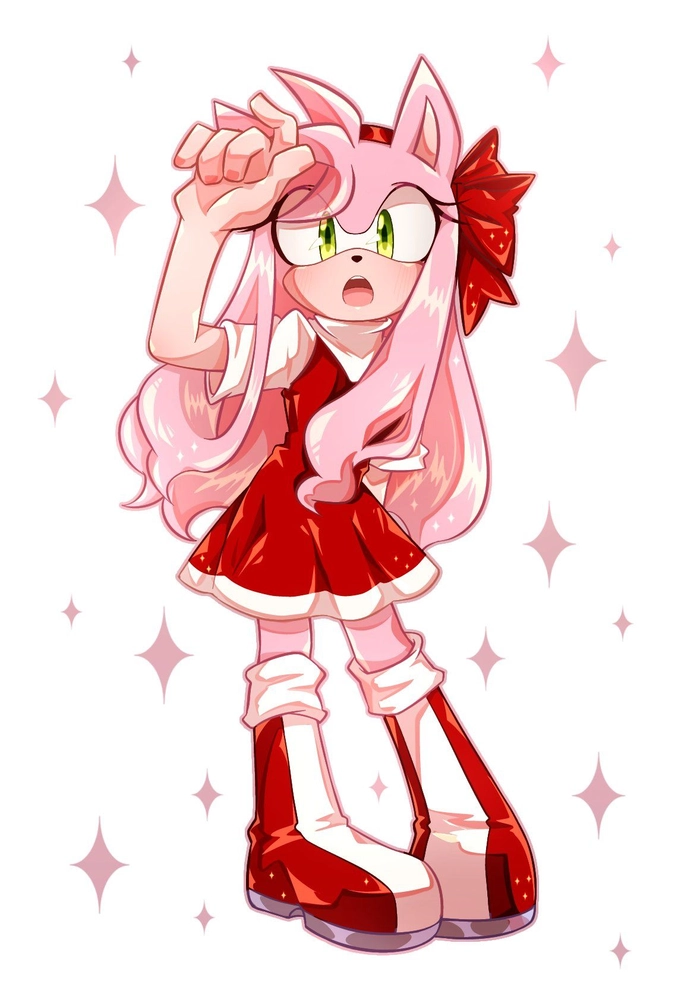 amy rose pfp anime