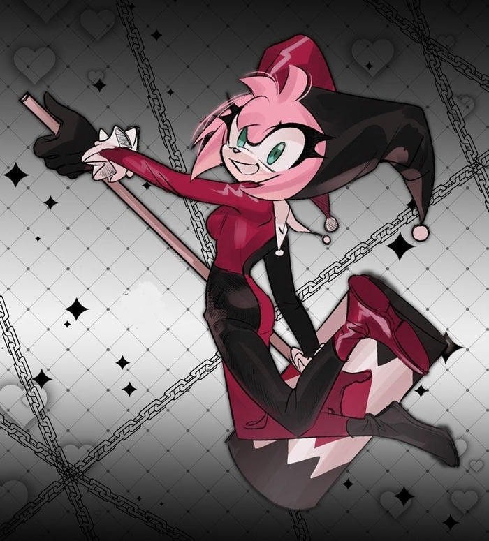 amy rose pfp cute expression art