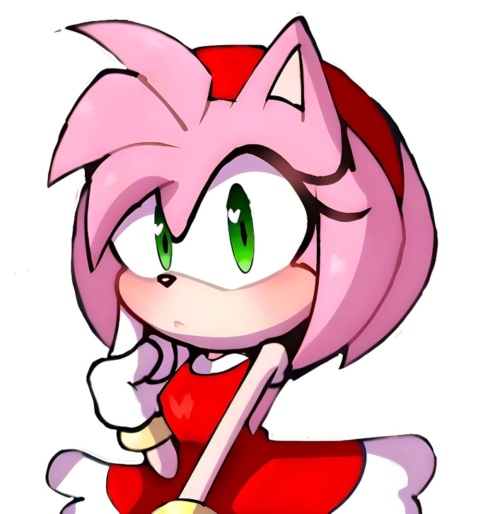 amy rose pfp minimal