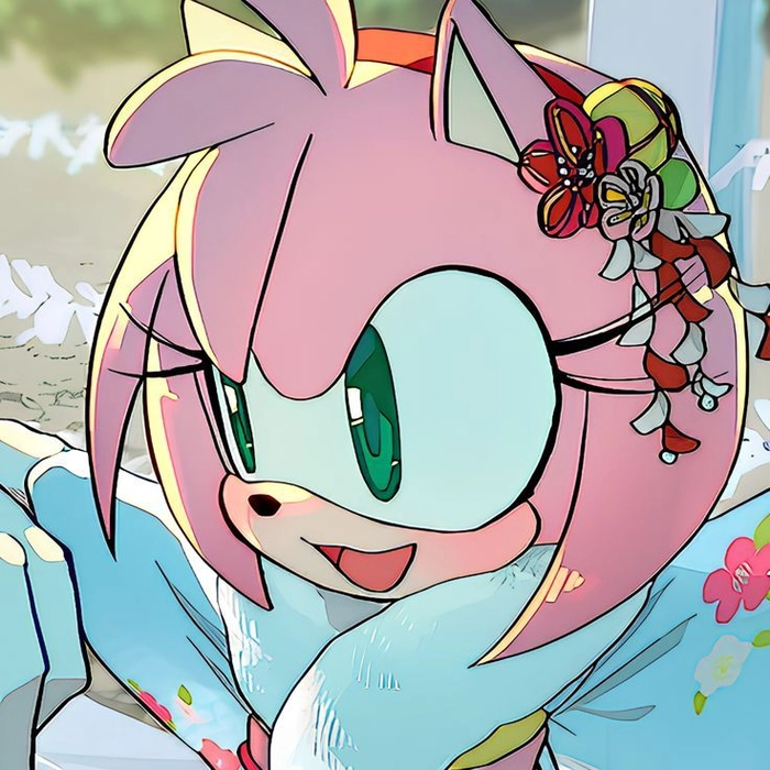 amy rose pfp stylish