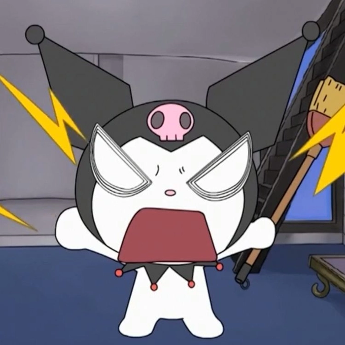 angry kuromi pfp