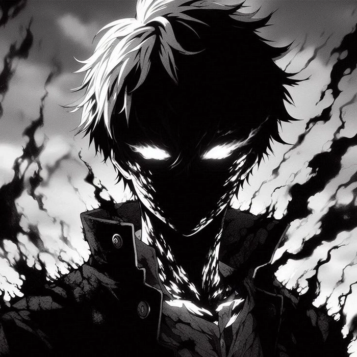anime boy pfp dark