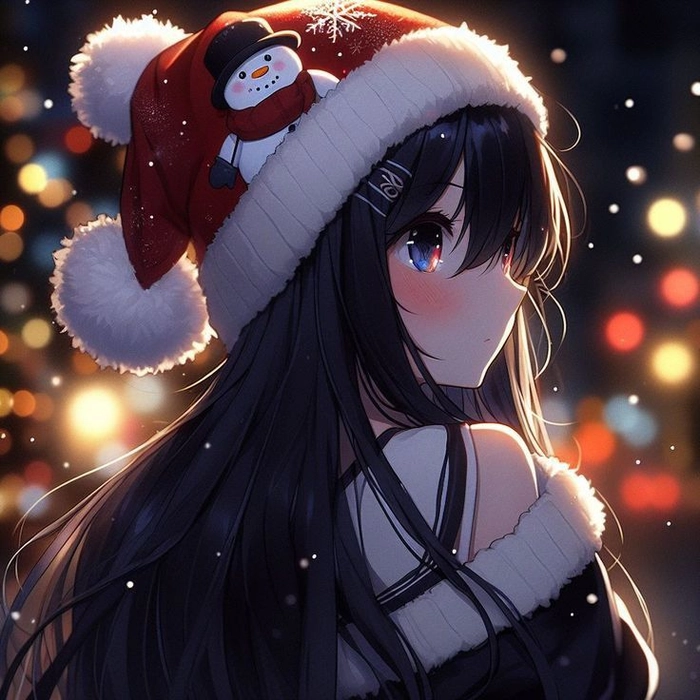 anime character christmas pfp