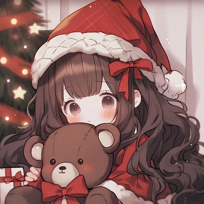 anime christmas pfp gif