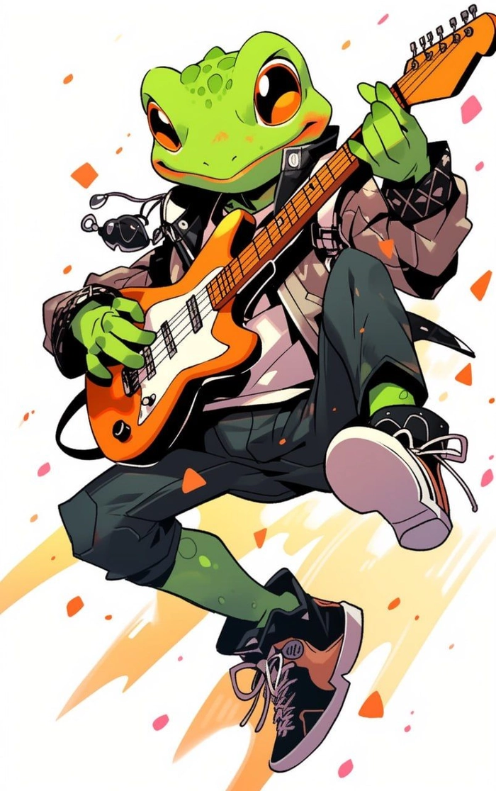 anime cute frog pfp