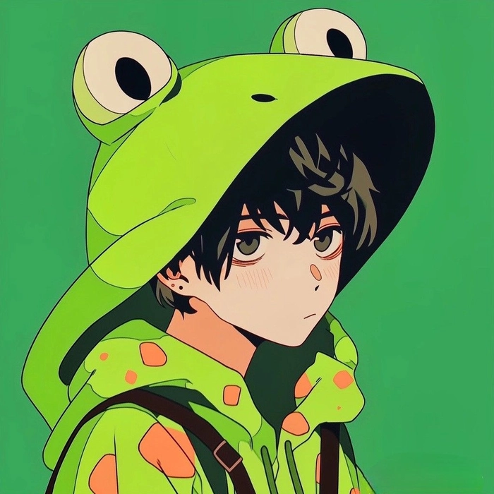 anime frog boy pfp
