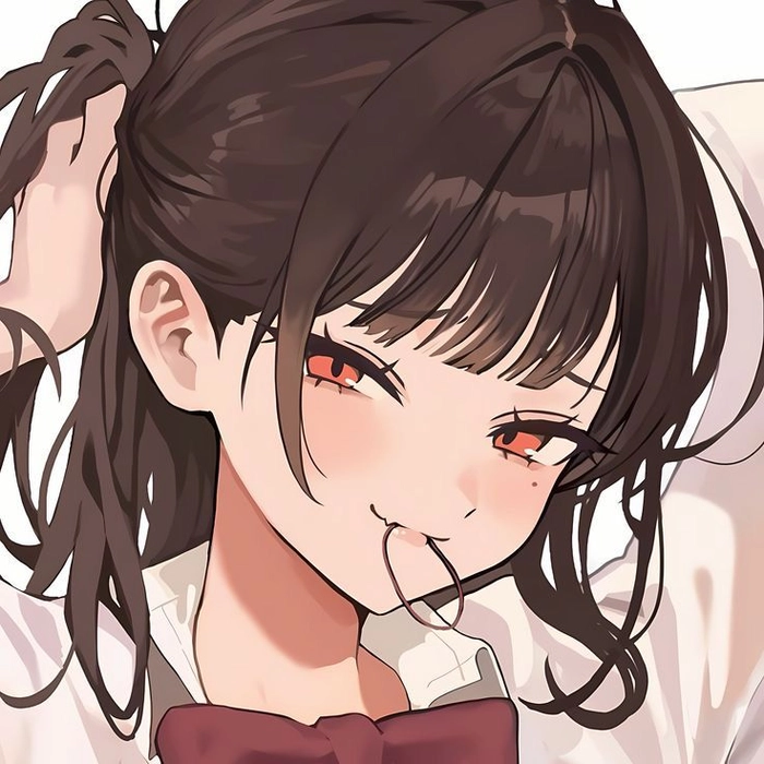 anime girl pfp brown hair