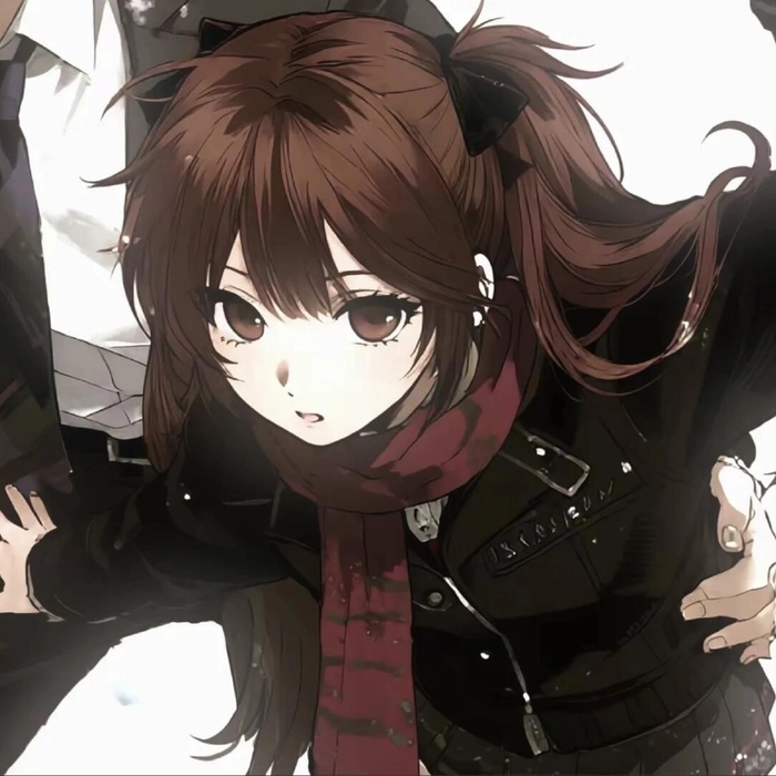 anime girl pfp brown hair