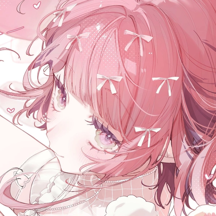 anime girl pfp pink