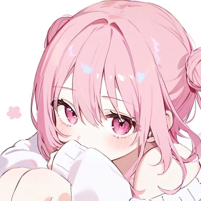 anime girl pfp pink