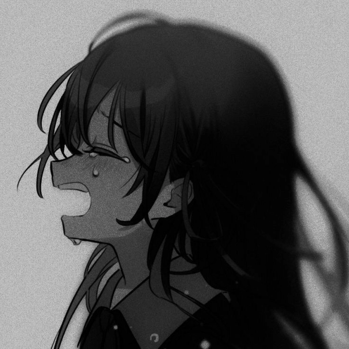 anime girl pfp sad