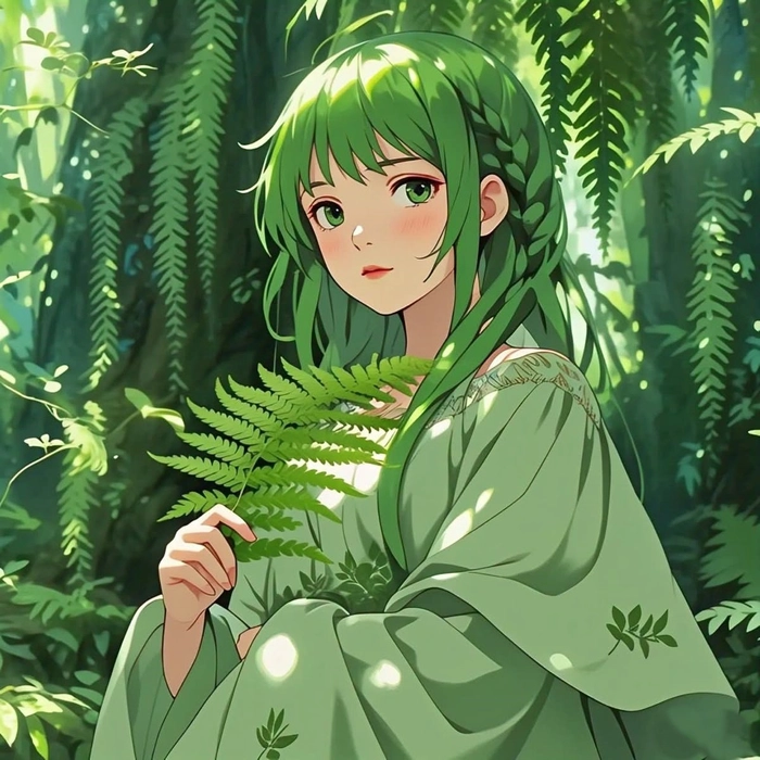 anime green pfp