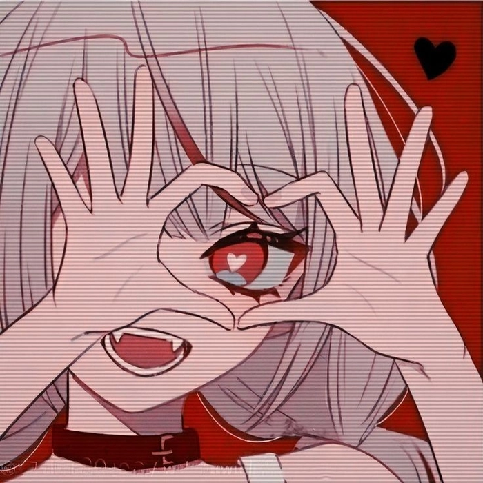 anime heart pfp