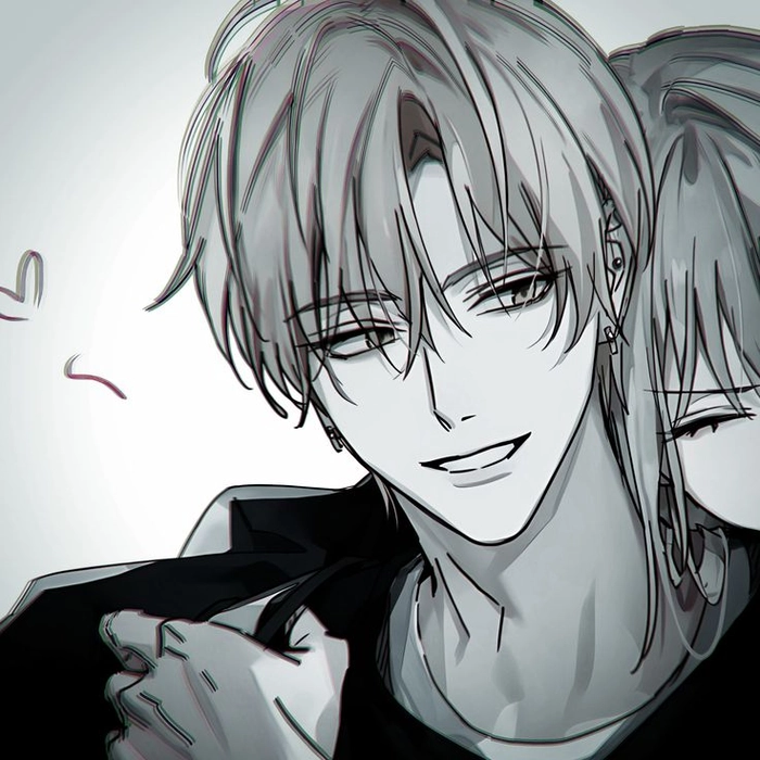 anime matching pfp couple dark boy