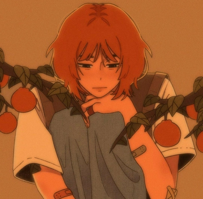 anime orange pfp