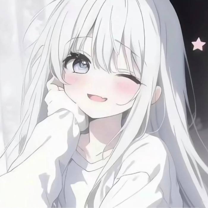 anime pfp girl with gentle eye details