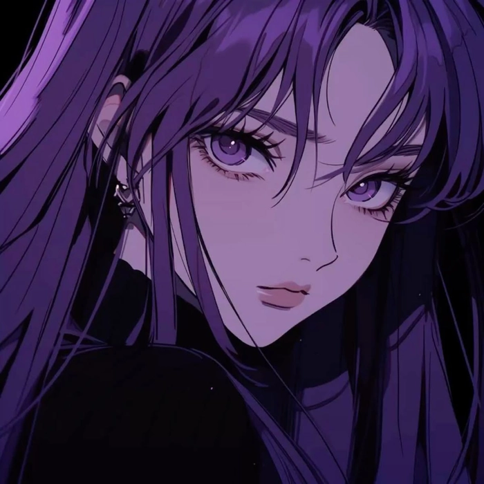 anime purple pfp