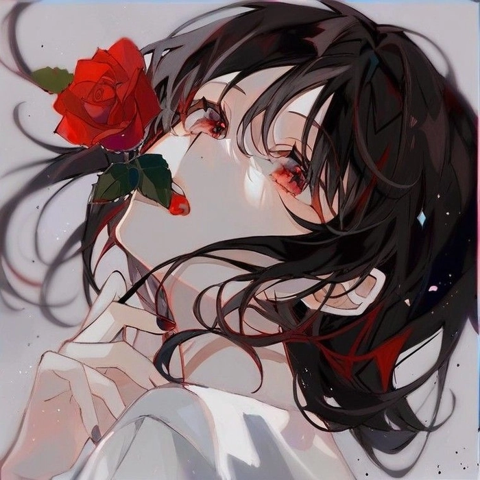 anime rose pfp