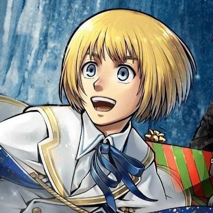 armin pfp anime face close-up view