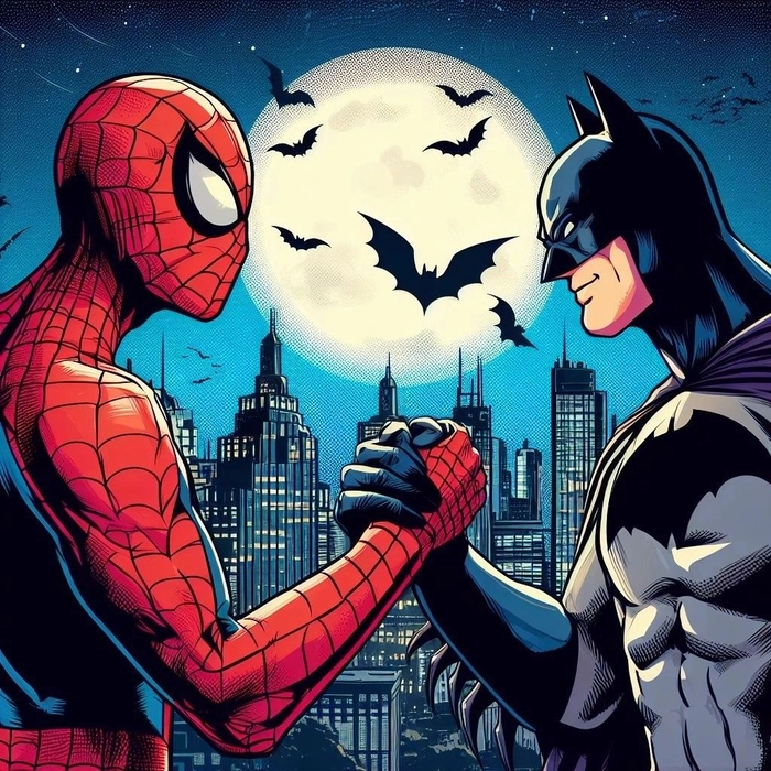 batman and spiderman pfp