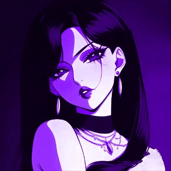 black and purple pfp