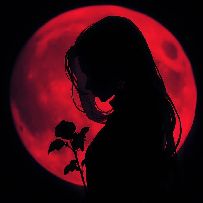 black and red pfp aesthetic