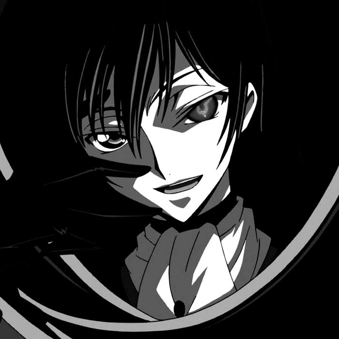 black and white lelouch pfp