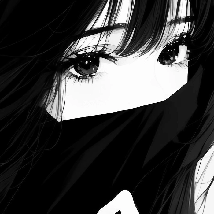 black and white pfp gif