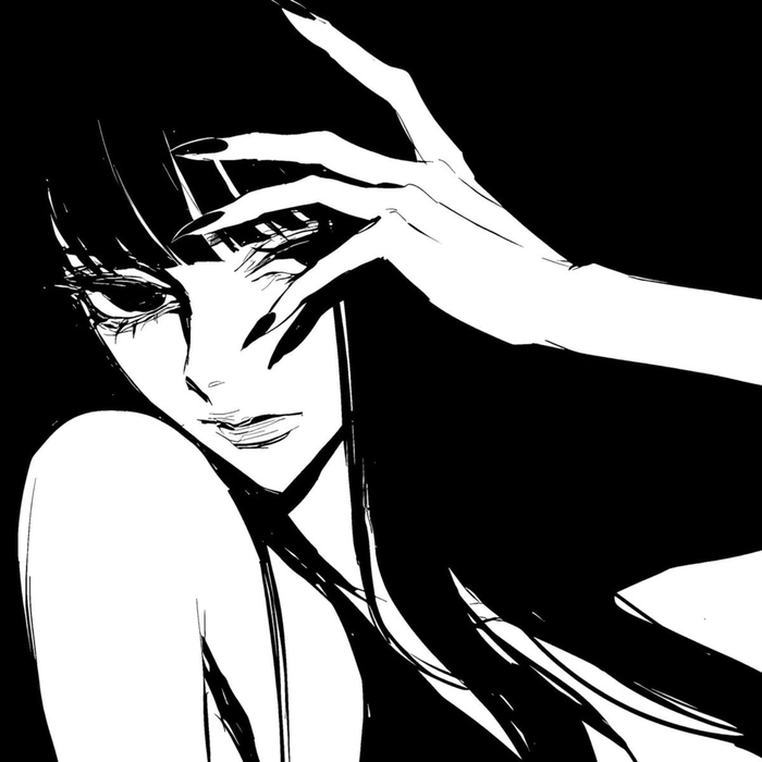 black and white pfp y2k