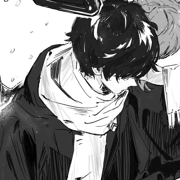 black and white pfp