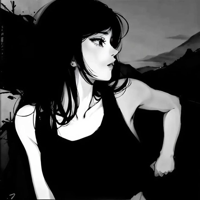black and white pfps