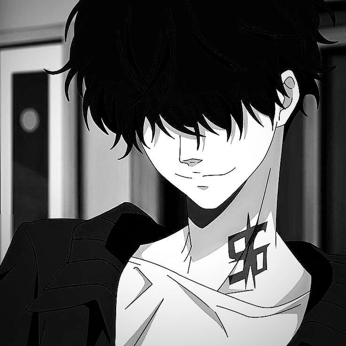 black anime pfp boy