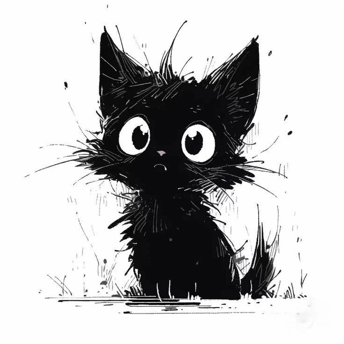 black cat gif pfp