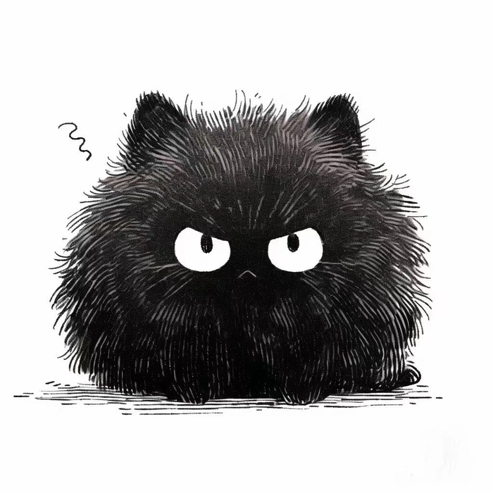 black cat pfp cute