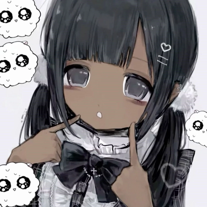 black cutecore pfp