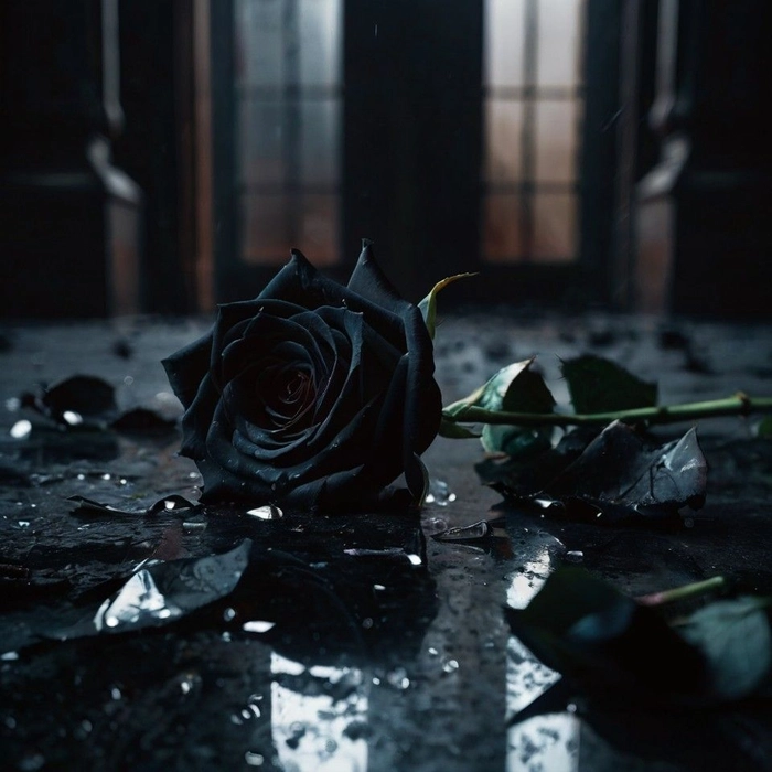 black rose pfp aesthetic